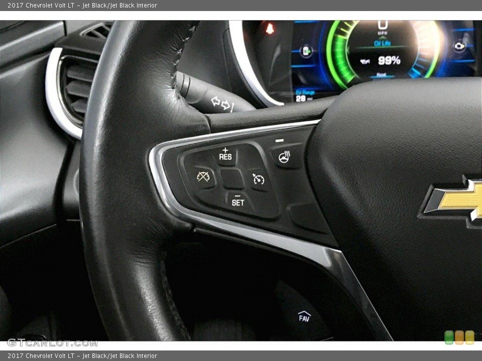 Jet Black/Jet Black Interior Steering Wheel for the 2017 Chevrolet Volt LT #138792084