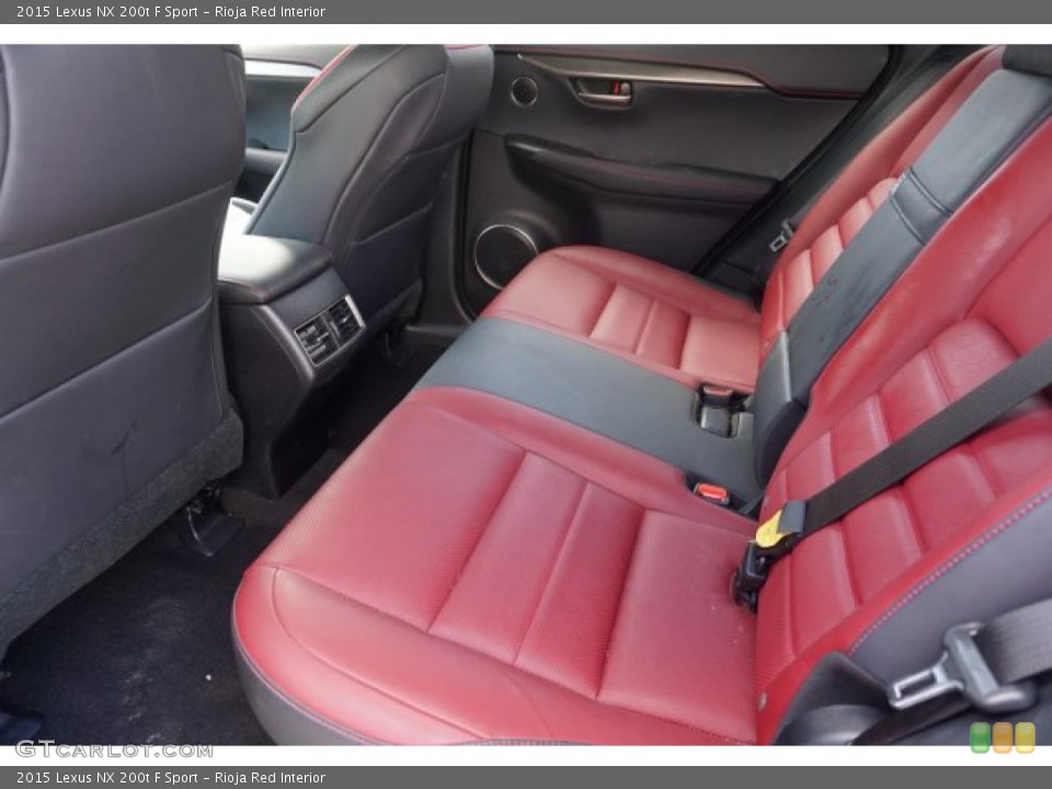 Rioja Red Interior Rear Seat for the 2015 Lexus NX 200t F Sport #138792267