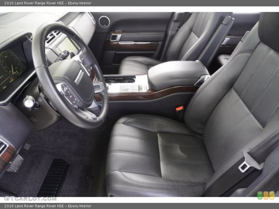 Ebony Interior Front Seat for the 2016 Land Rover Range Rover HSE #138792960