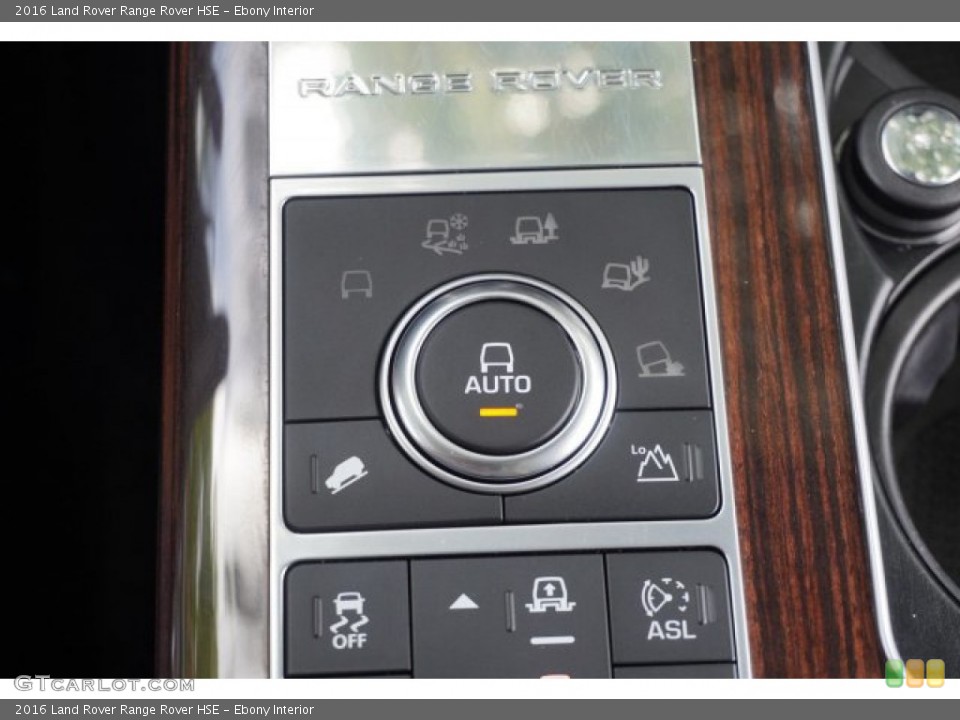 Ebony Interior Controls for the 2016 Land Rover Range Rover HSE #138793002