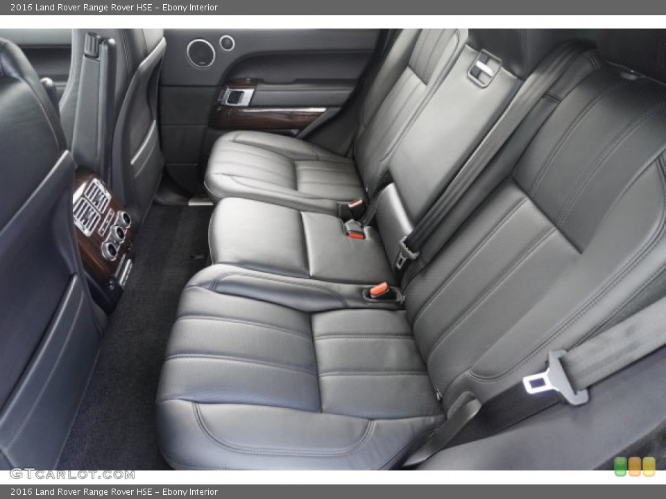 Ebony Interior Rear Seat for the 2016 Land Rover Range Rover HSE #138793050