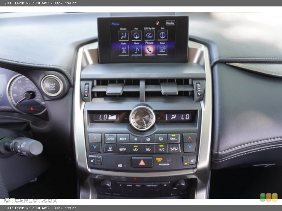 Black Interior Controls for the 2015 Lexus NX 200t AWD #138793134