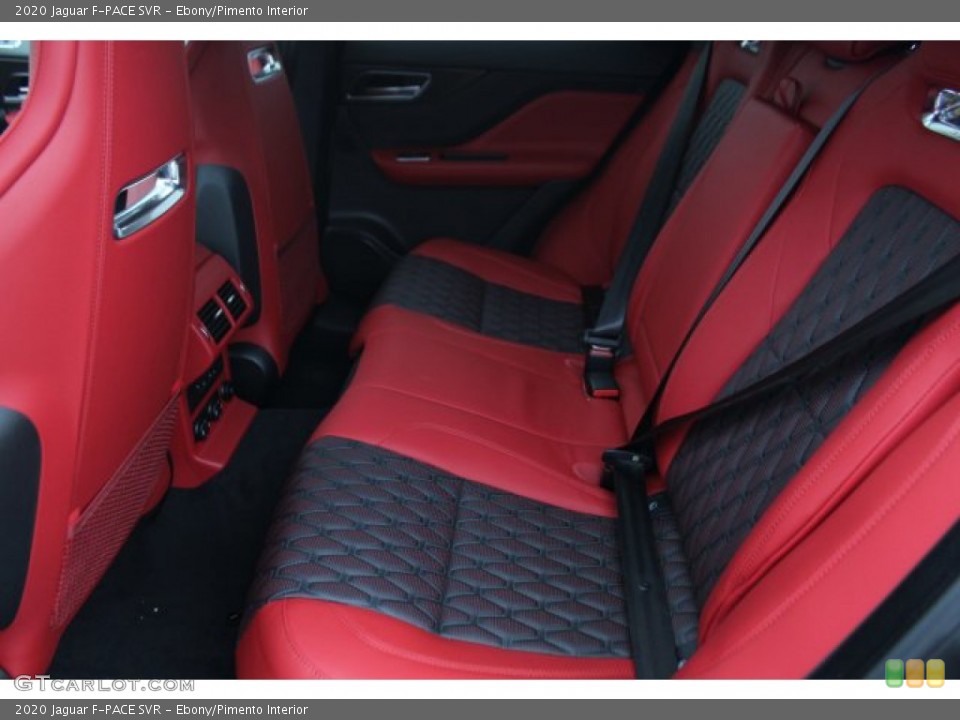 Ebony/Pimento Interior Rear Seat for the 2020 Jaguar F-PACE SVR #138797394