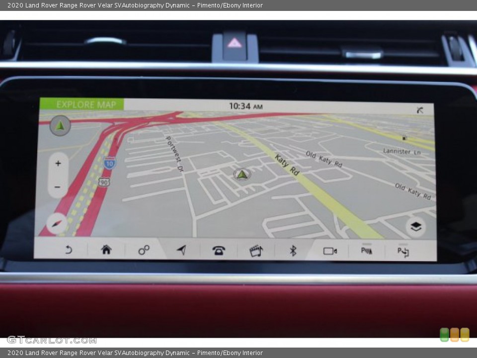 Pimento/Ebony Interior Navigation for the 2020 Land Rover Range Rover Velar SVAutobiography Dynamic #138798666