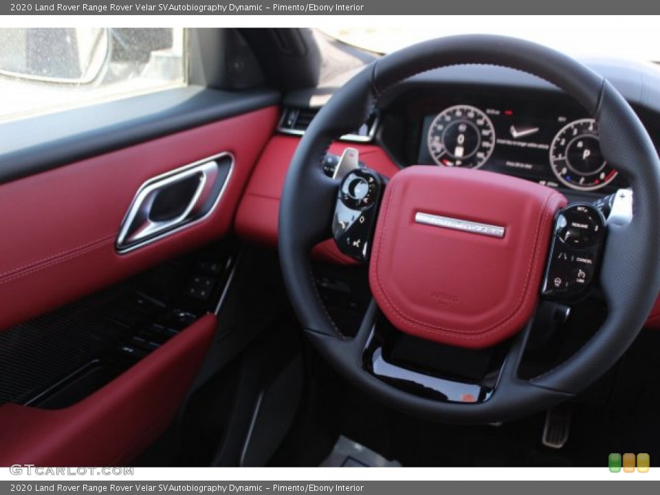 Pimento/Ebony Interior Steering Wheel for the 2020 Land Rover Range Rover Velar SVAutobiography Dynamic #138798702