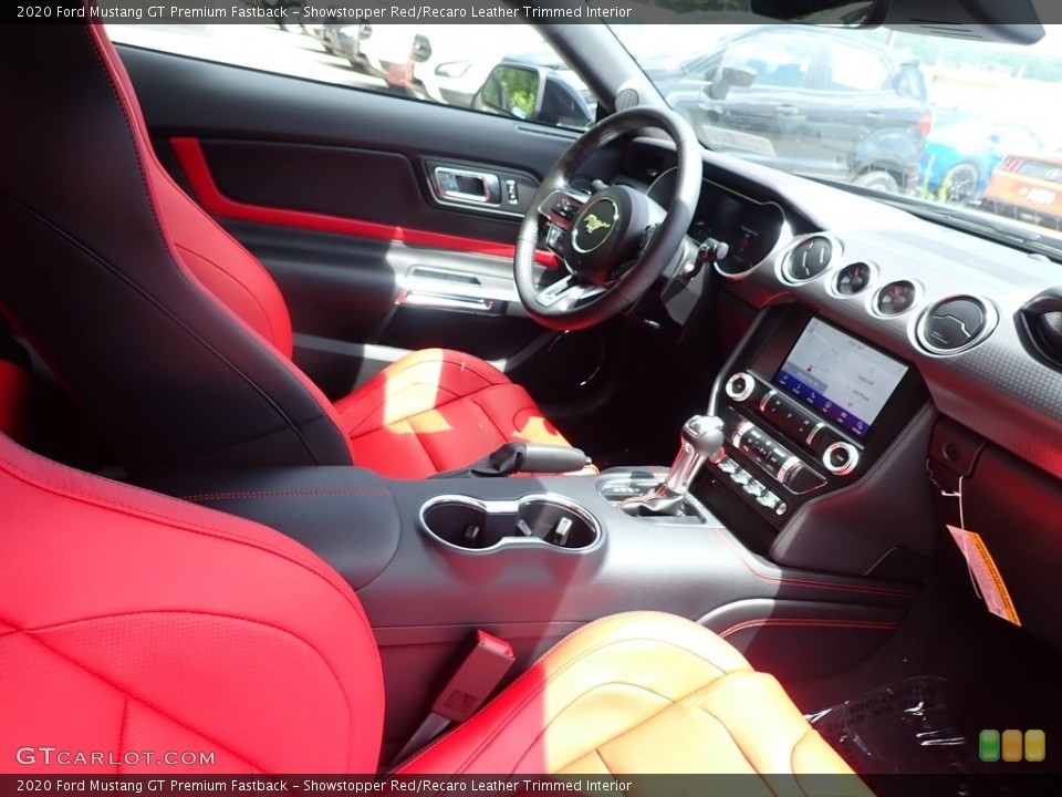 Showstopper Red/Recaro Leather Trimmed Interior Dashboard for the 2020 Ford Mustang GT Premium Fastback #138804329