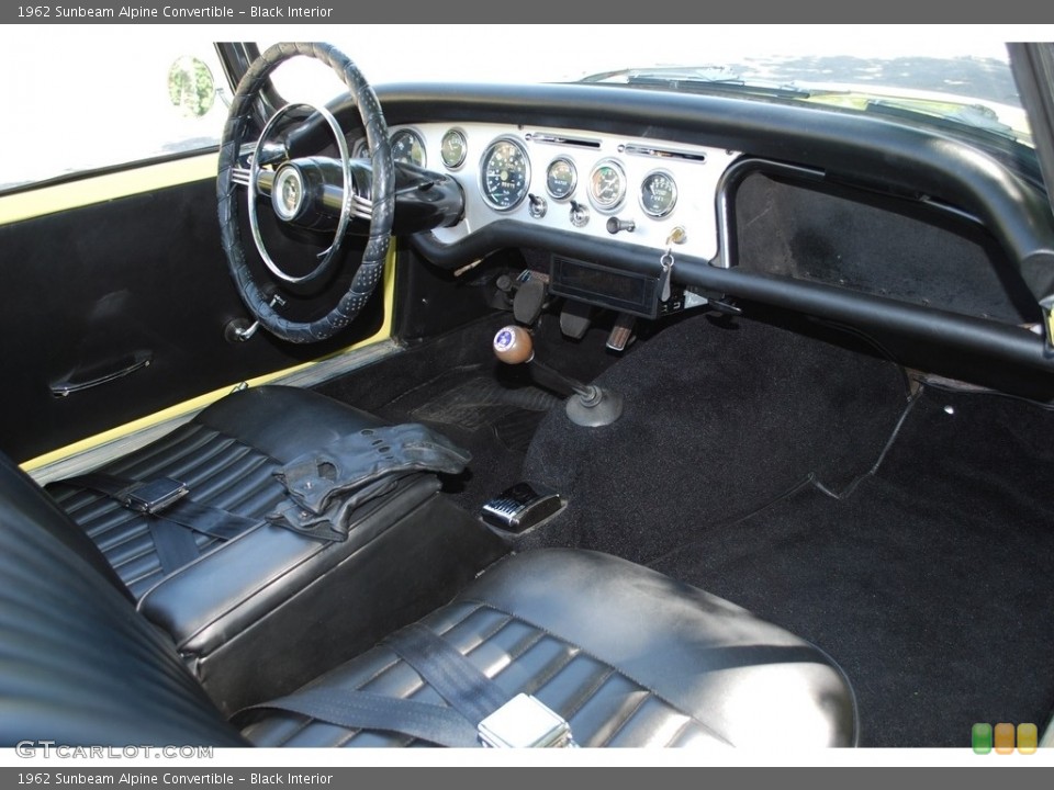 Black Interior Dashboard for the 1962 Sunbeam Alpine Convertible #138804341