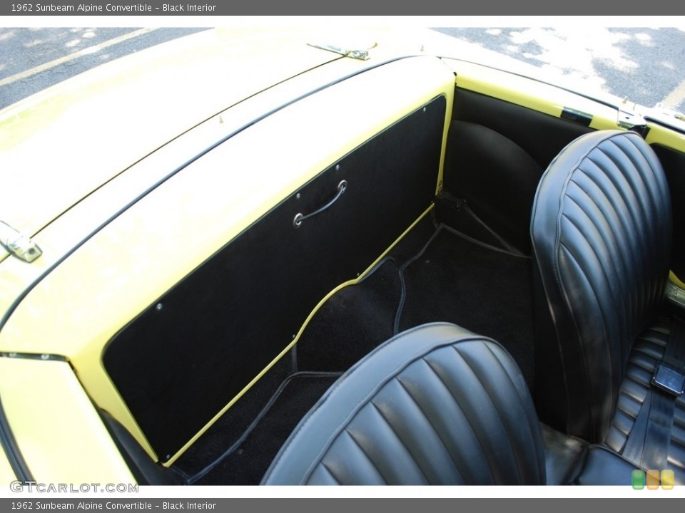 Black Interior Rear Seat for the 1962 Sunbeam Alpine Convertible #138804365