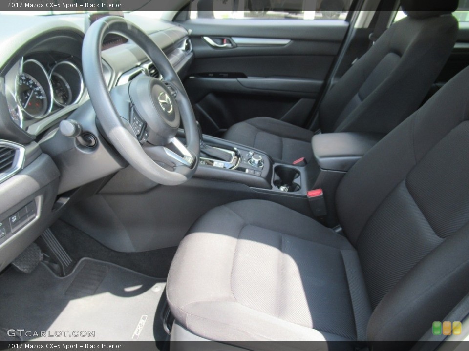 Black Interior Front Seat for the 2017 Mazda CX-5 Sport #138804392