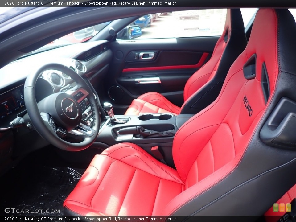Showstopper Red/Recaro Leather Trimmed Interior Photo for the 2020 Ford Mustang GT Premium Fastback #138804398