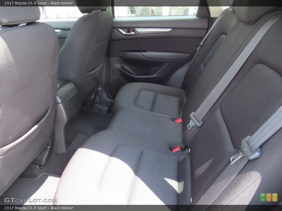 Black Interior Rear Seat for the 2017 Mazda CX-5 Sport #138804413