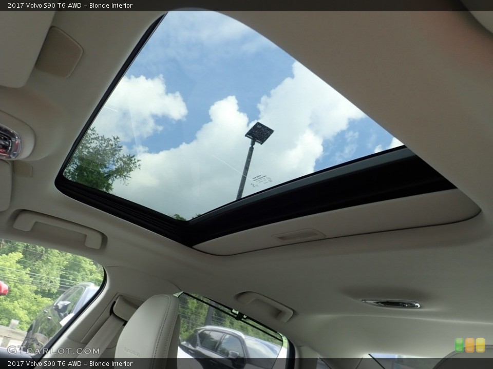 Blonde Interior Sunroof for the 2017 Volvo S90 T6 AWD #138804898