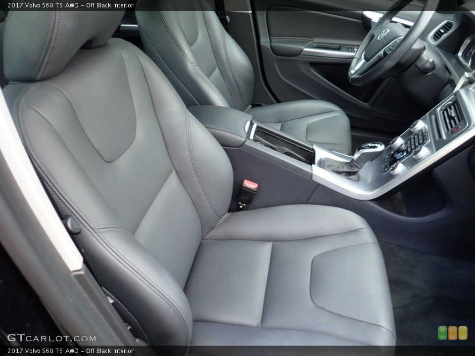 Off Black Interior Front Seat for the 2017 Volvo S60 T5 AWD #138805292