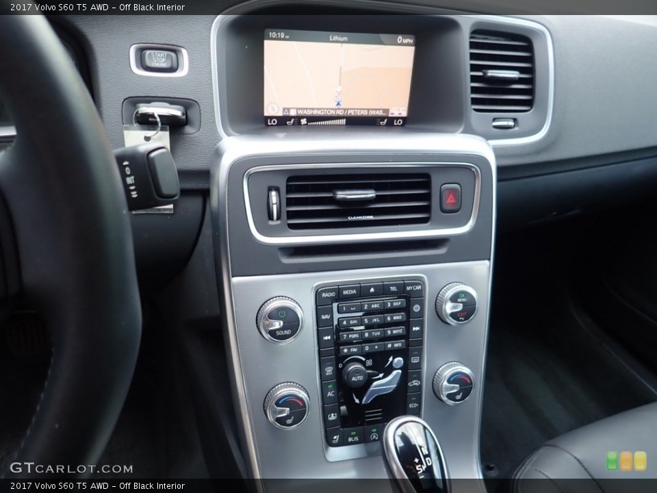 Off Black Interior Controls for the 2017 Volvo S60 T5 AWD #138805543