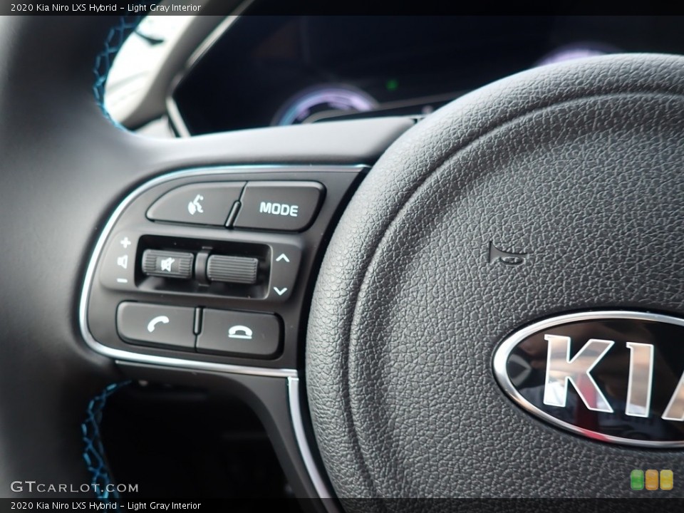 Light Gray Interior Steering Wheel for the 2020 Kia Niro LXS Hybrid #138805925