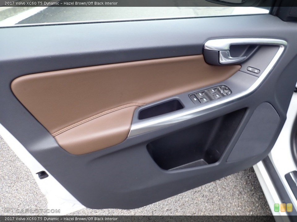 Hazel Brown/Off Black Interior Door Panel for the 2017 Volvo XC60 T5 Dynamic #138806042