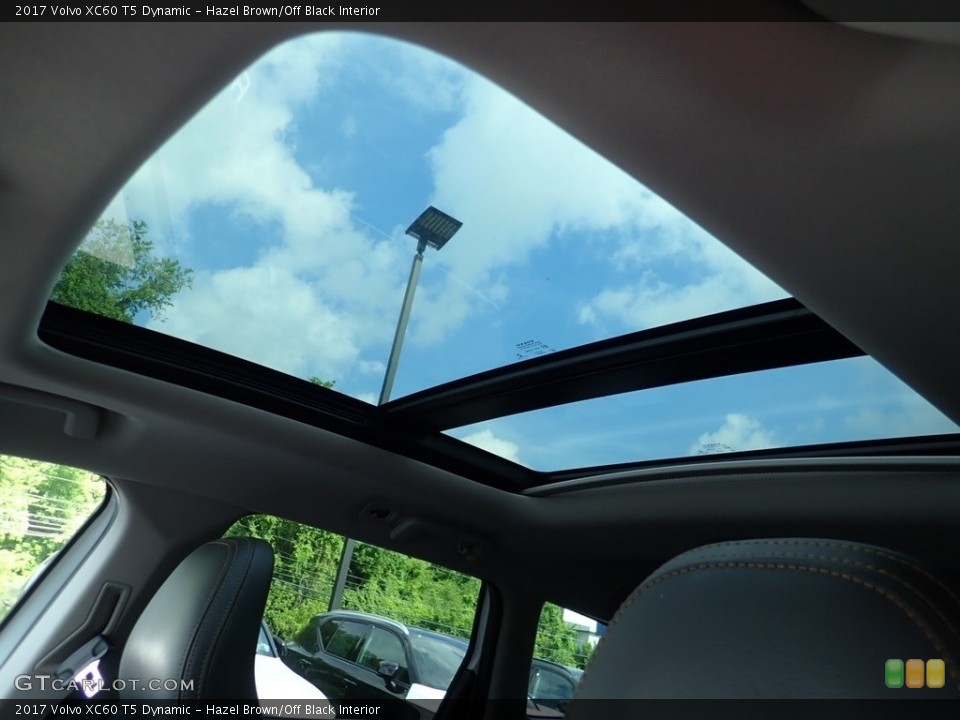 Hazel Brown/Off Black Interior Sunroof for the 2017 Volvo XC60 T5 Dynamic #138806087