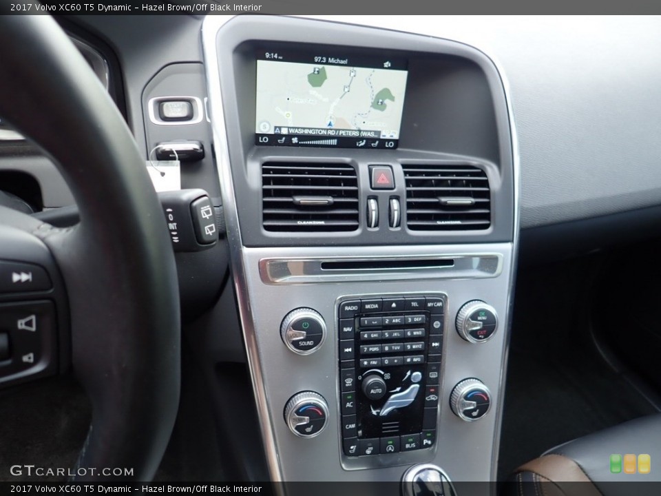 Hazel Brown/Off Black Interior Controls for the 2017 Volvo XC60 T5 Dynamic #138806141