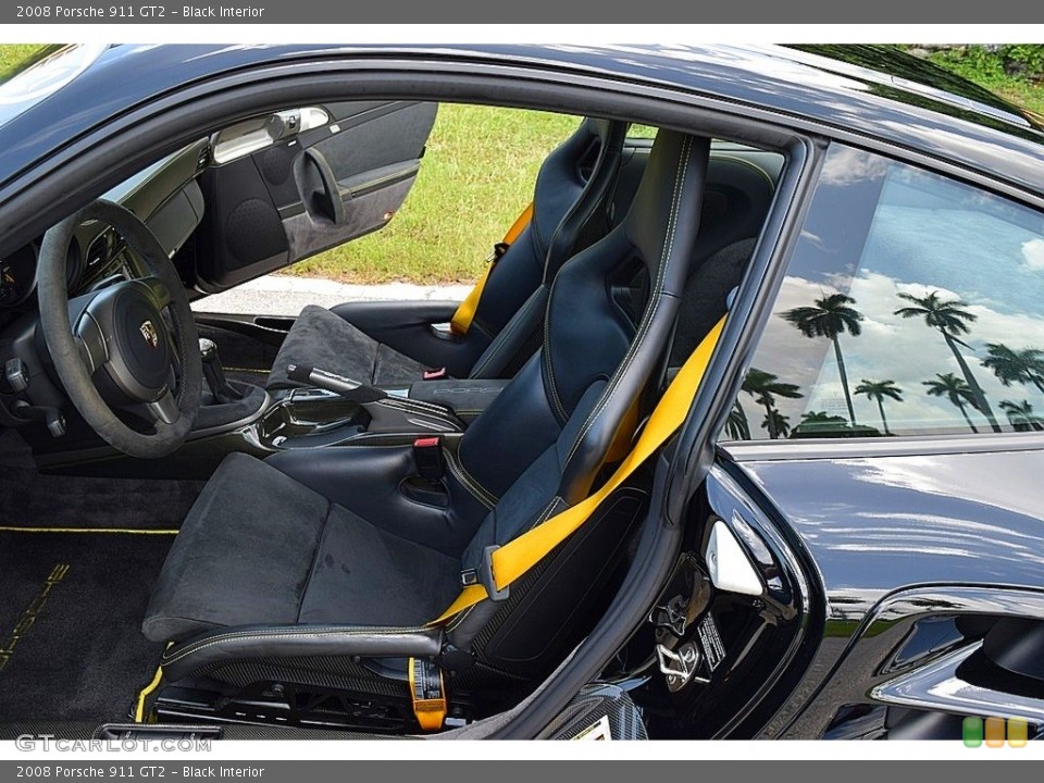 Black Interior Front Seat for the 2008 Porsche 911 GT2 #138809720