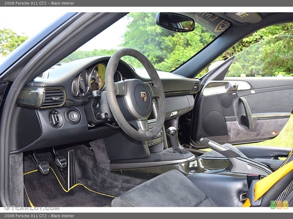 Black Interior Dashboard for the 2008 Porsche 911 GT2 #138809744