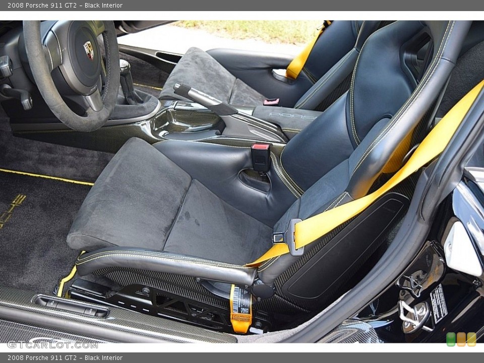 Black Interior Front Seat for the 2008 Porsche 911 GT2 #138809933