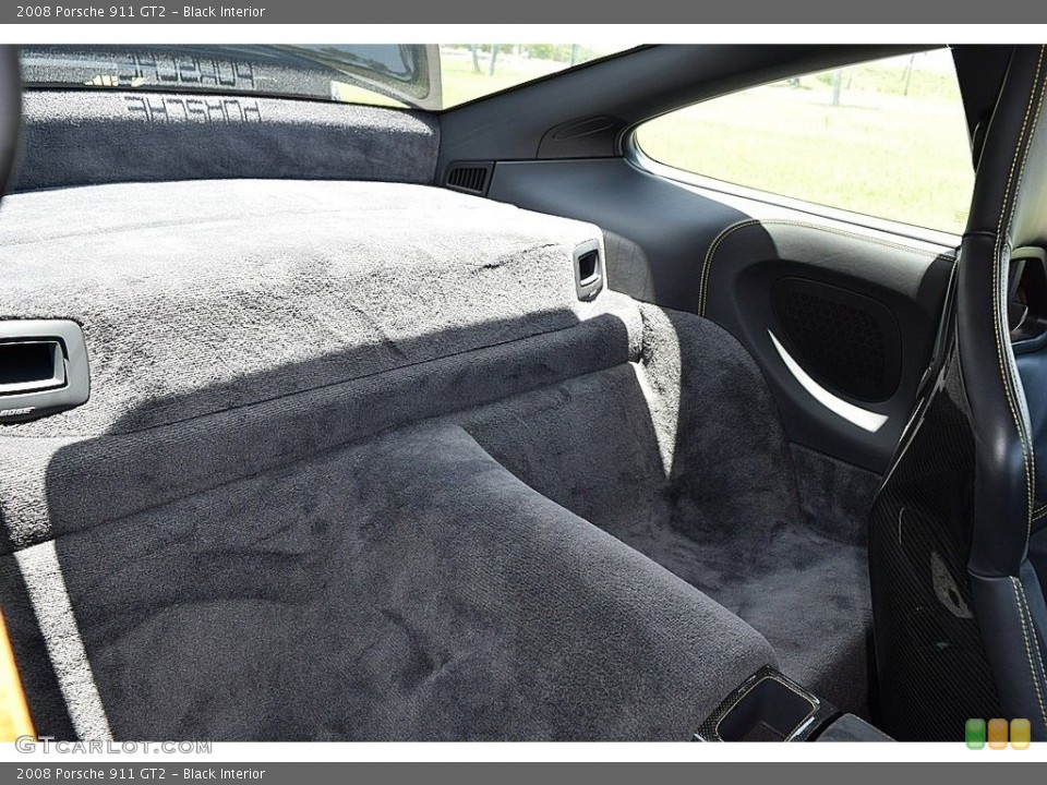 Black Interior Rear Seat for the 2008 Porsche 911 GT2 #138810407