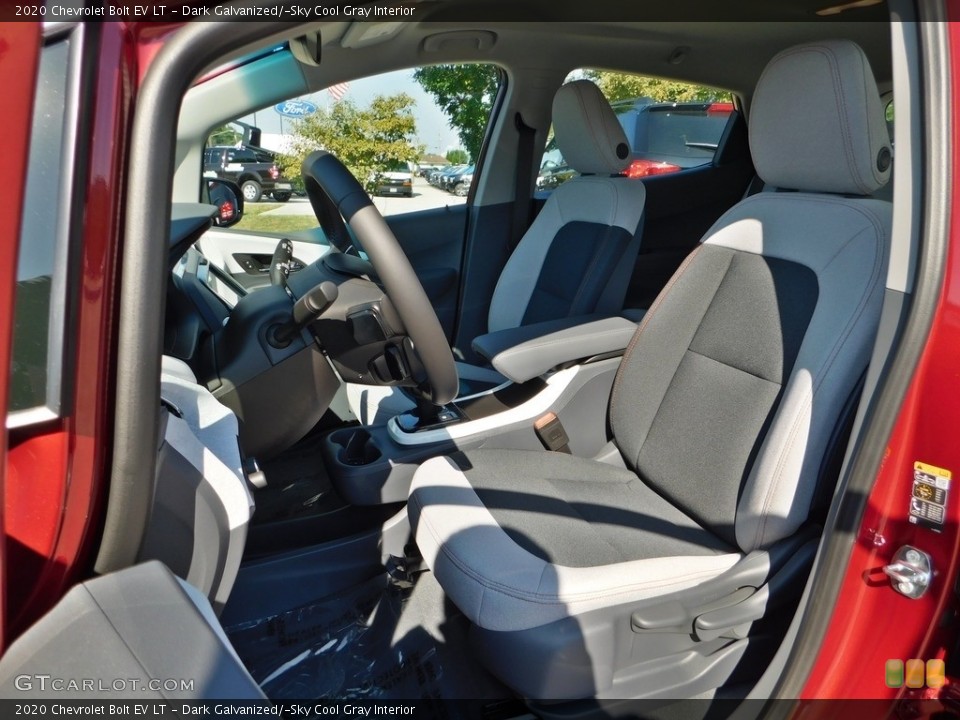 Dark Galvanized/­Sky Cool Gray Interior Front Seat for the 2020 Chevrolet Bolt EV LT #138810725