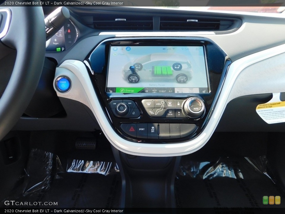 Dark Galvanized/­Sky Cool Gray Interior Controls for the 2020 Chevrolet Bolt EV LT #138811058