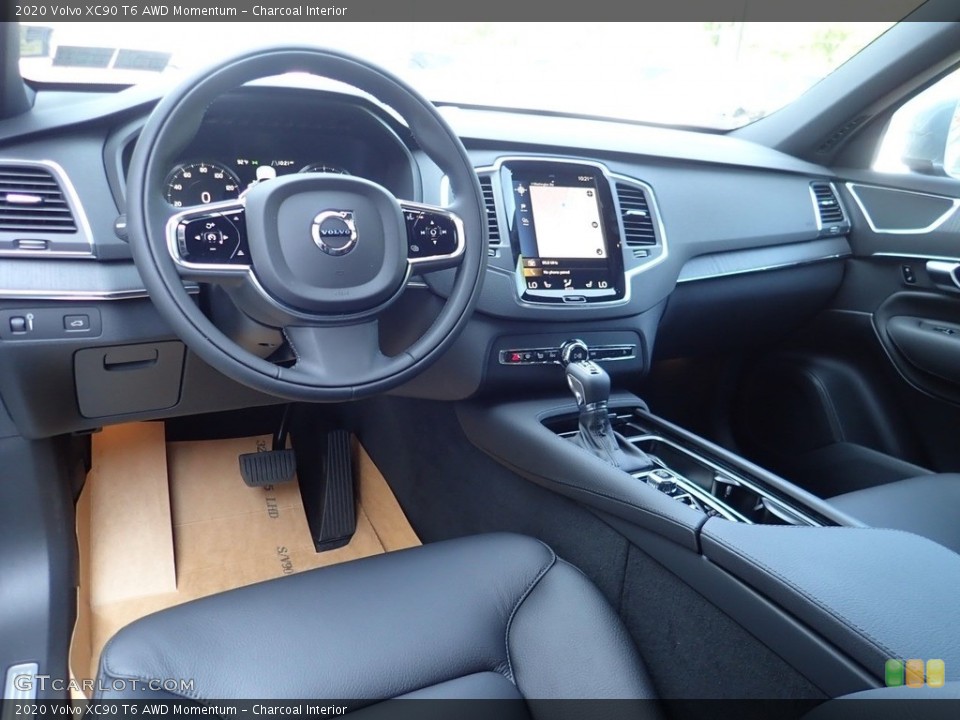 Charcoal Interior Photo for the 2020 Volvo XC90 T6 AWD Momentum #138813208