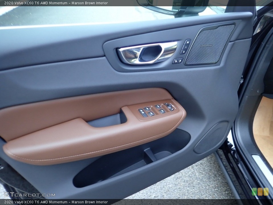 Maroon Brown Interior Door Panel for the 2020 Volvo XC60 T6 AWD Momentum #138813596