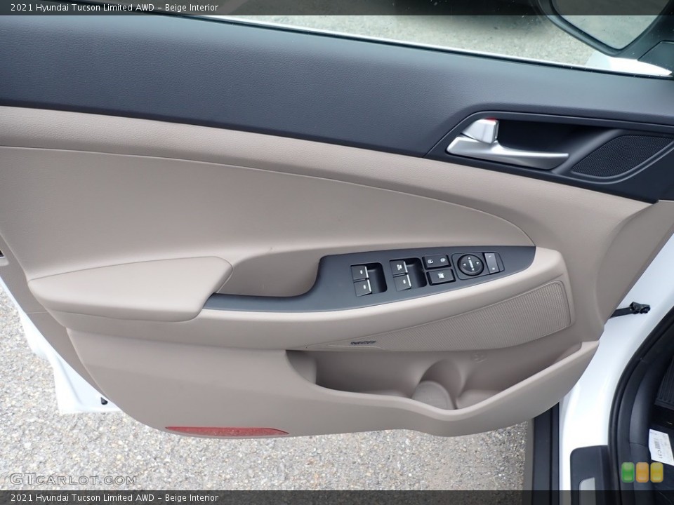 Beige Interior Door Panel for the 2021 Hyundai Tucson Limited AWD #138816236