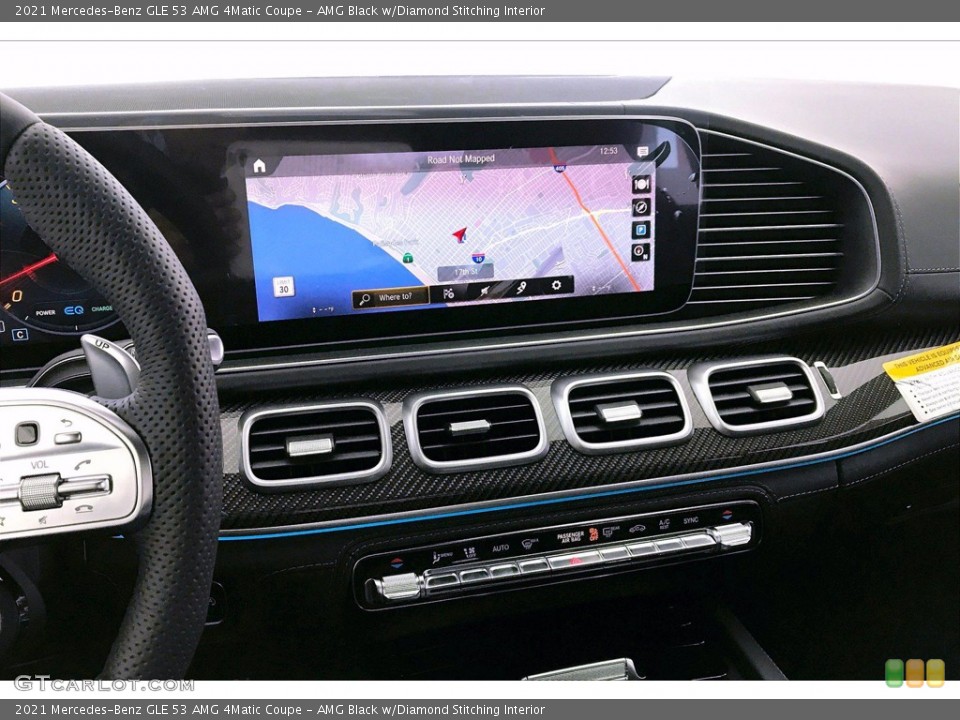 AMG Black w/Diamond Stitching Interior Navigation for the 2021 Mercedes-Benz GLE 53 AMG 4Matic Coupe #138816239