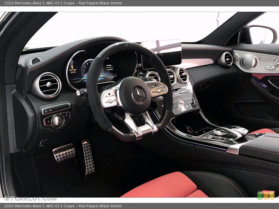 Red Pepper/Black Interior Dashboard for the 2020 Mercedes-Benz C AMG 63 S Coupe #138820424