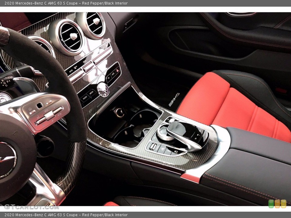 Red Pepper/Black Interior Transmission for the 2020 Mercedes-Benz C AMG 63 S Coupe #138820499