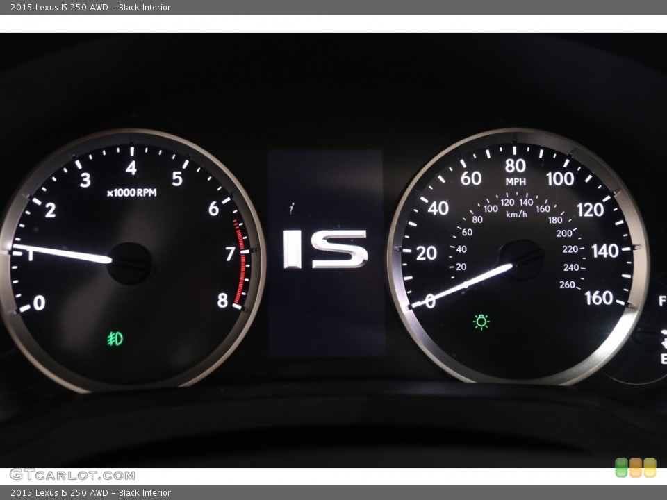 Black Interior Gauges for the 2015 Lexus IS 250 AWD #138820568