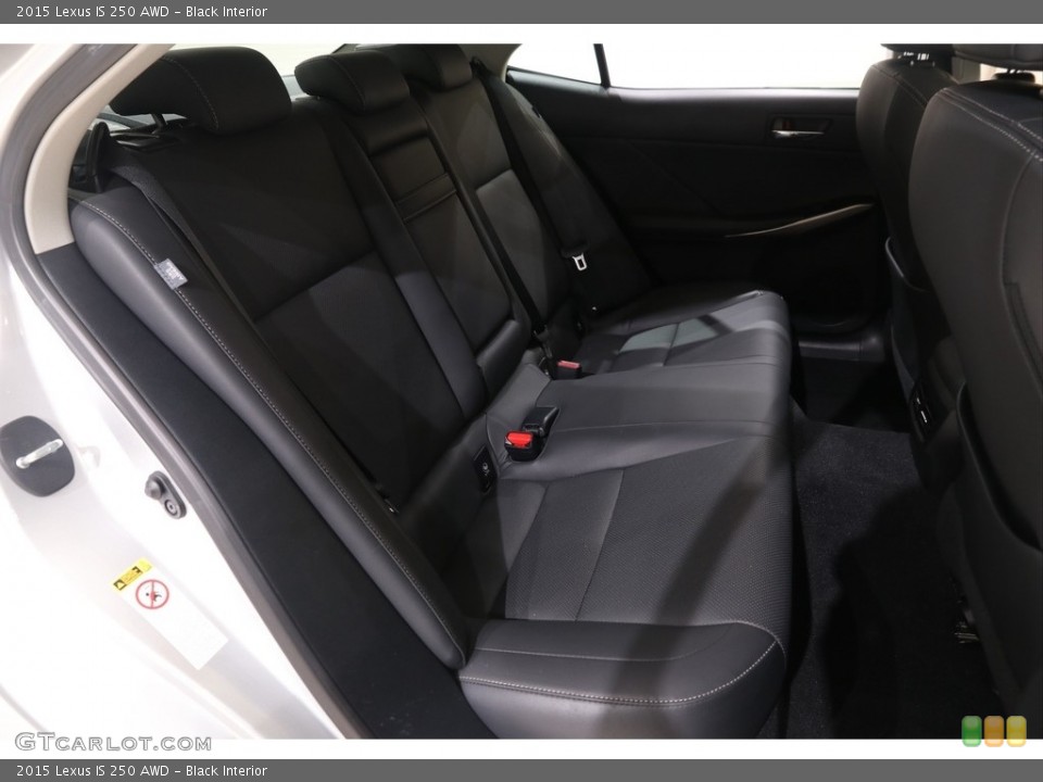 Black Interior Rear Seat for the 2015 Lexus IS 250 AWD #138820895