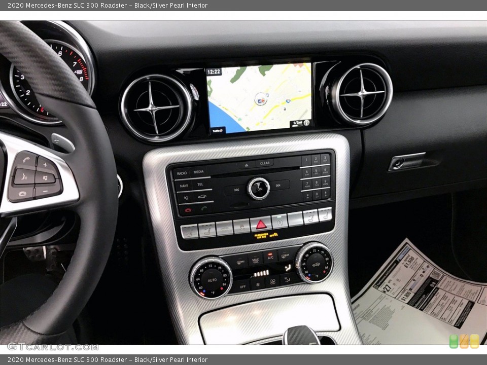 Black/Silver Pearl Interior Controls for the 2020 Mercedes-Benz SLC 300 Roadster #138822812