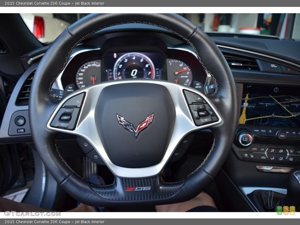 Jet Black Interior Steering Wheel for the 2015 Chevrolet Corvette Z06 Coupe #138823196