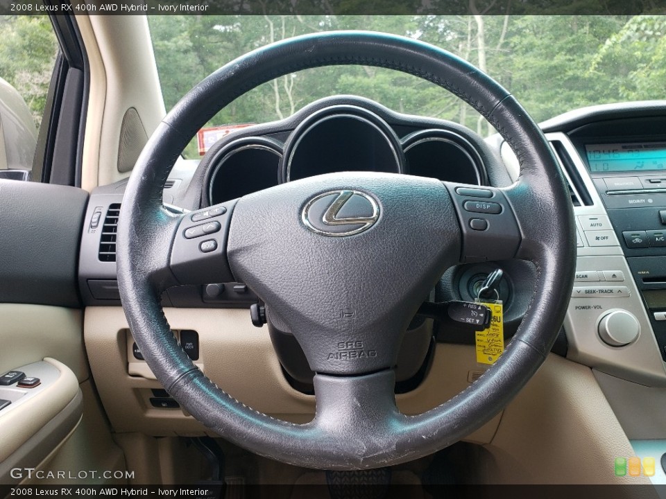 Ivory Interior Steering Wheel for the 2008 Lexus RX 400h AWD Hybrid #138823910