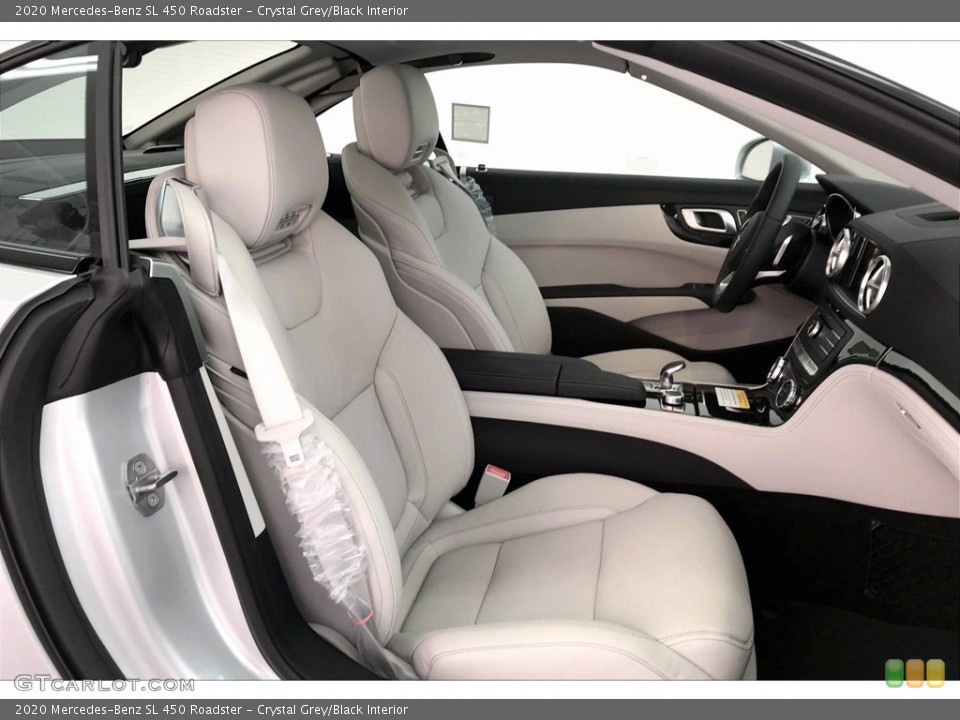 Crystal Grey/Black Interior Front Seat for the 2020 Mercedes-Benz SL 450 Roadster #138824264
