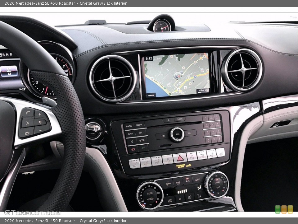 Crystal Grey/Black Interior Controls for the 2020 Mercedes-Benz SL 450 Roadster #138824292
