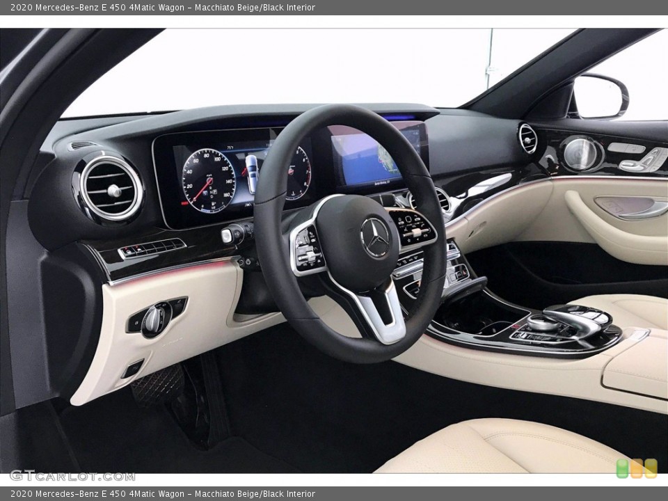 Macchiato Beige/Black Interior Dashboard for the 2020 Mercedes-Benz E 450 4Matic Wagon #138826343