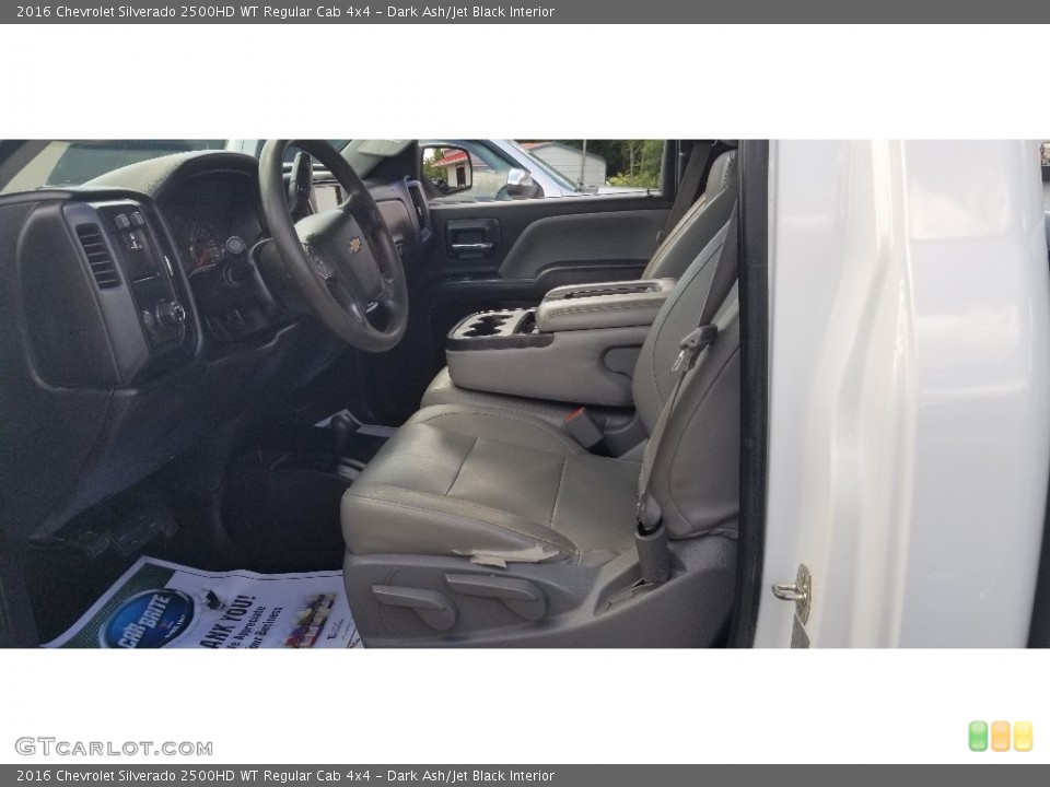 Dark Ash/Jet Black Interior Front Seat for the 2016 Chevrolet Silverado 2500HD WT Regular Cab 4x4 #138828536