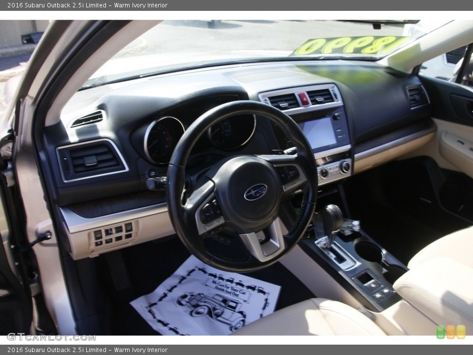 Warm Ivory Interior Dashboard for the 2016 Subaru Outback 2.5i Limited #138831653