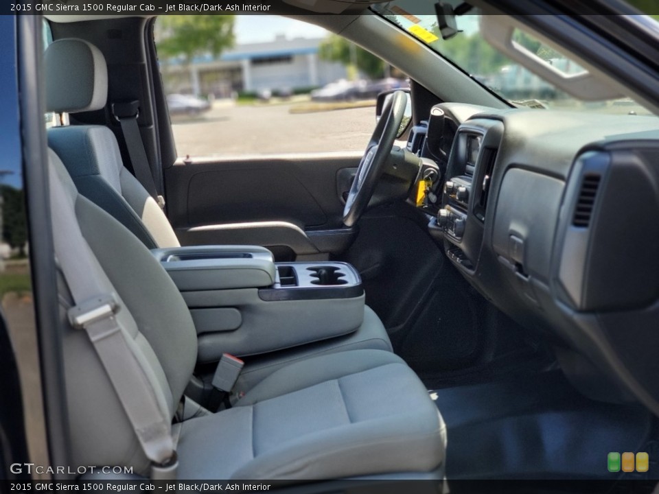 Jet Black/Dark Ash Interior Front Seat for the 2015 GMC Sierra 1500 Regular Cab #138833663