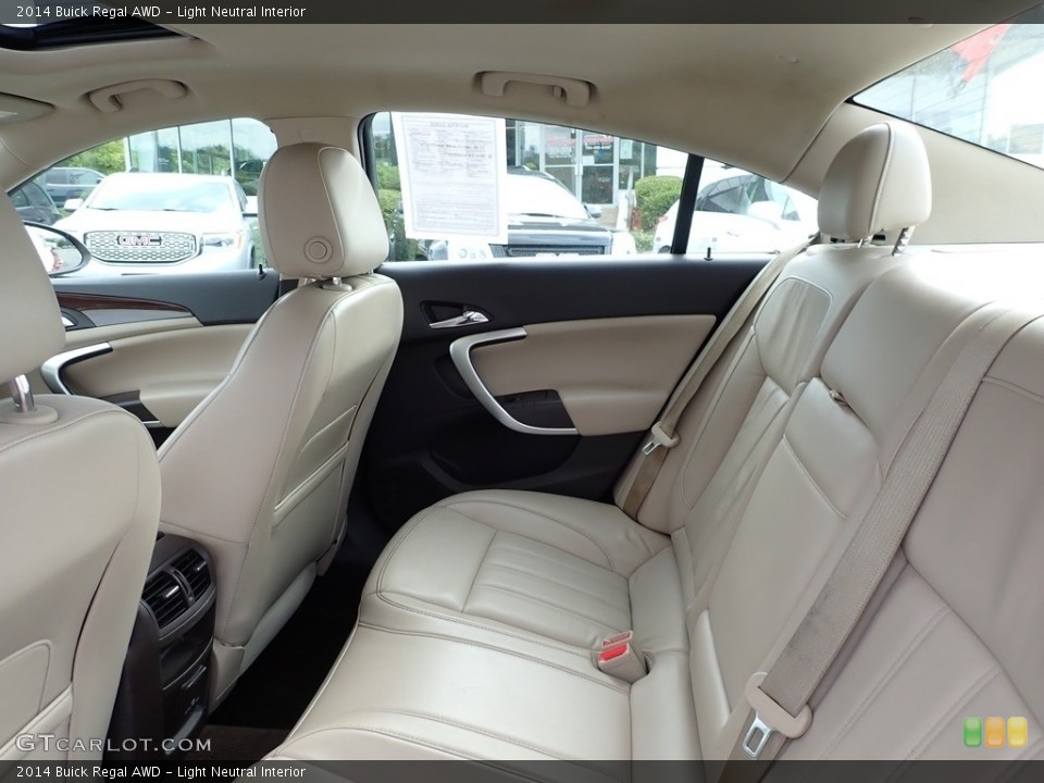 Light Neutral Interior Rear Seat for the 2014 Buick Regal AWD #138838340