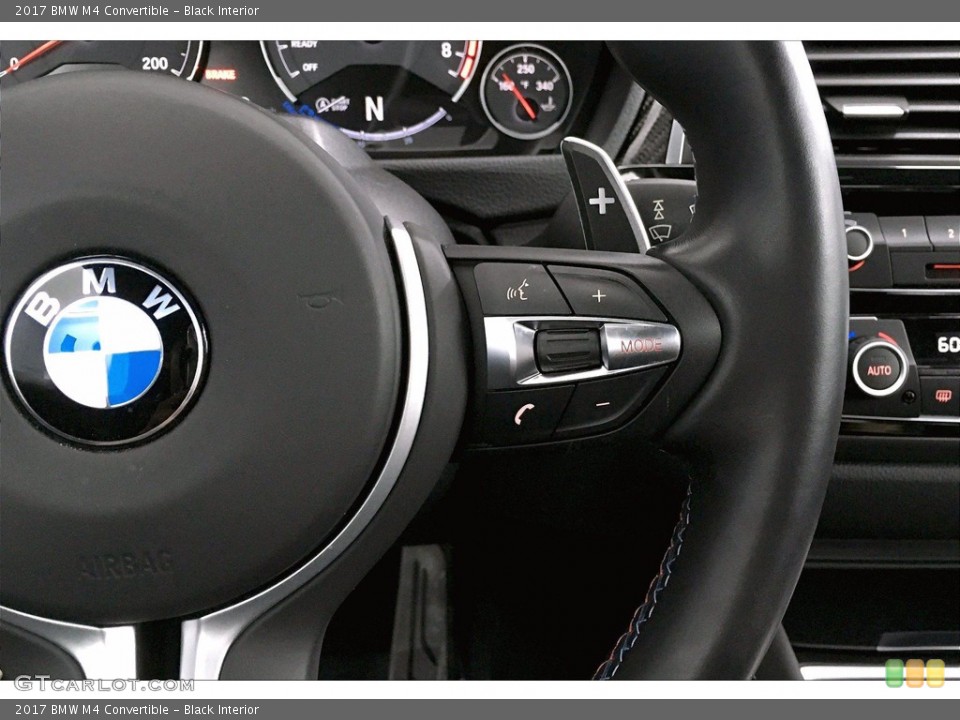 Black Interior Steering Wheel for the 2017 BMW M4 Convertible #138839696
