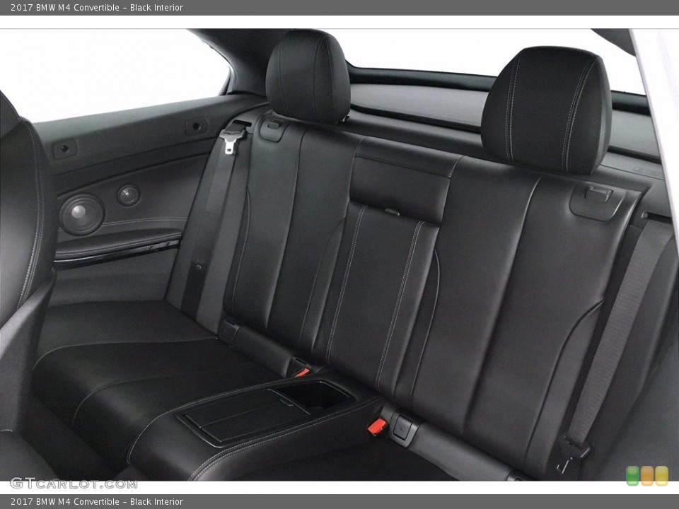 Black Interior Rear Seat for the 2017 BMW M4 Convertible #138839963