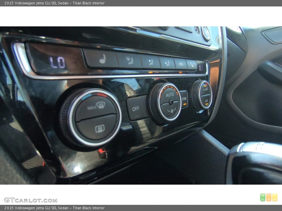 Titan Black Interior Controls for the 2015 Volkswagen Jetta GLI SEL Sedan #138840074