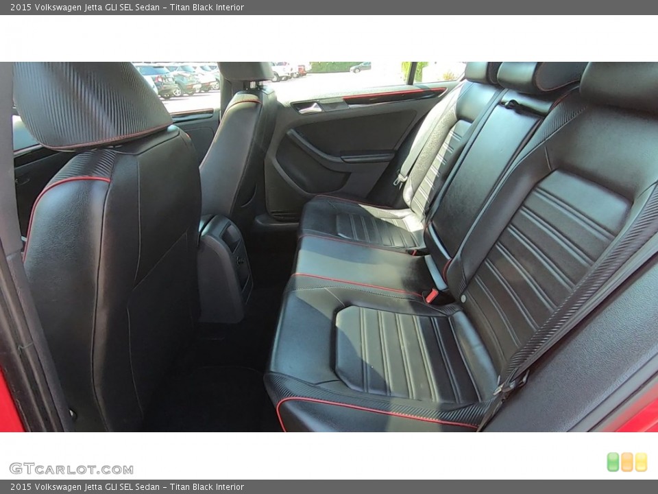 Titan Black Interior Rear Seat for the 2015 Volkswagen Jetta GLI SEL Sedan #138840145
